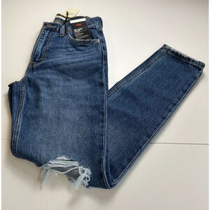 Levi's Premium Women 80s Mom Zip Fly High Rise Tapered Leg Jeans 23x30 Blue NWT